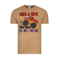 Vintage Camel just a boy who loves monster trucks Vintage Tee - MaliasSmallBusiness