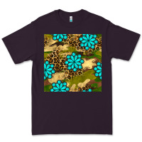 Plum camouflage leopard gemstone seamless pattern Premium Tee - BundleAndBundleShop