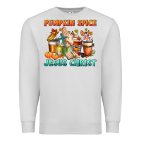 Dove Grey pumpkin spice and jesus christ Premium Sweatshirt - CowGirlArtShop