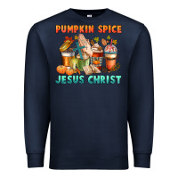 Navy pumpkin spice and jesus christ Premium Sweatshirt - CowGirlArtShop