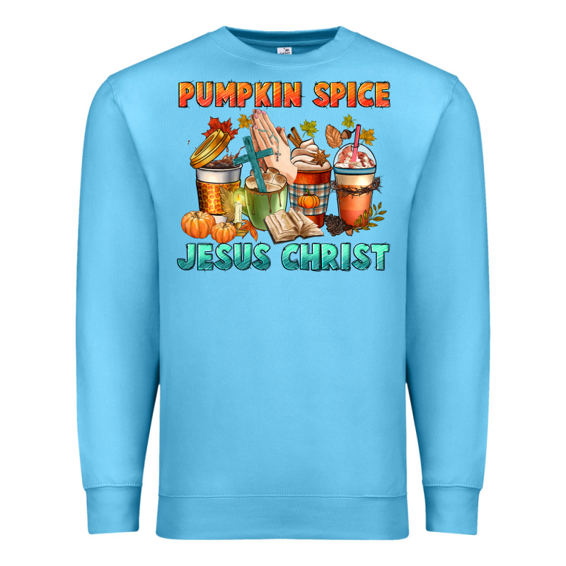 Pumpkin Spice And Jesus Christ Premium Sweatshirt by CowGirlArtShop | Teevron