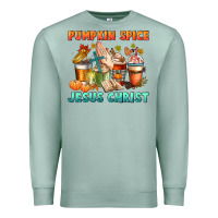 Seafoam pumpkin spice and jesus christ Premium Sweatshirt - CowGirlArtShop