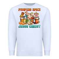 White pumpkin spice and jesus christ Premium Sweatshirt - CowGirlArtShop