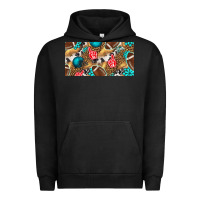 Pigment Black american  football with turquoise license plate Urban Hoodie - BundleAndBundleShop