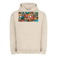 Pigment French Oak american  football with turquoise license plate Urban Hoodie - BundleAndBundleShop