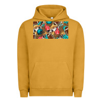 Pigment Peanut Butter american  football with turquoise license plate Urban Hoodie - BundleAndBundleShop