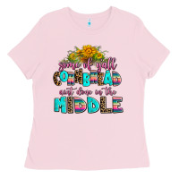 Bubblegum Pink some of yall cornbread aint done in the middle Ladies Tee - AdoDesignShop
