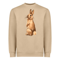Mushroom Bunny Heavyweight Sweatshirt - NancyCooperArtShop