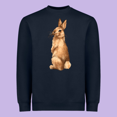 Bunny Heavyweight Sweatshirt Designed By Nancycooperartshop