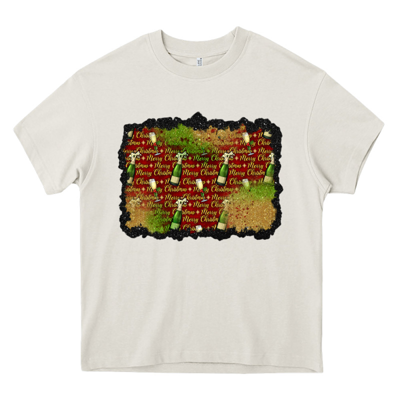 Christmas Champagne Background Heavy Core Tee by BundleAndBundleShop | Teevron
