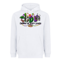 White cdl mardi gras Heavyweight Hoodie - CowGirlArtShop