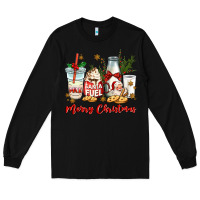Black santa fuel merry christmas Long Sleeve Tee - MaliasSmallBusiness