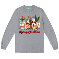 Heather Grey santa fuel merry christmas Long Sleeve Tee - MaliasSmallBusiness