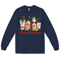 Navy santa fuel merry christmas Long Sleeve Tee - MaliasSmallBusiness