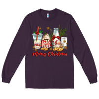 Plum santa fuel merry christmas Long Sleeve Tee - MaliasSmallBusiness
