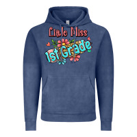 Vintage Denim little miss first grade Vintage Hoodie - Jasminsmagicworld