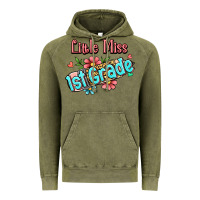Vintage Olive little miss first grade Vintage Hoodie - Jasminsmagicworld