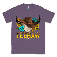 Lavender yeehaw bull skull Classic Tee - NancyCooperArtShop