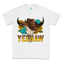 White yeehaw bull skull Classic Tee - NancyCooperArtShop