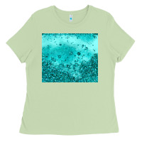 Matcha turquoise glitter Ladies Tee - JahusDesignShop