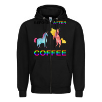 Black Before After Coffee Zipper Hoodie - Bettercallsaul