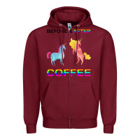 Burgundy Before After Coffee Zipper Hoodie - Bettercallsaul