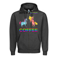 Charcoal Heather Before After Coffee Zipper Hoodie - Bettercallsaul