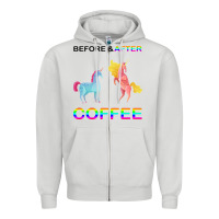 Dove Grey Before After Coffee Zipper Hoodie - Bettercallsaul