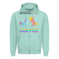 Before After Coffee Zipper Hoodie | Teevron