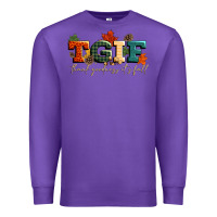 Purple tgif thank goodness its fall Premium Sweatshirt - CowGirlArtShop