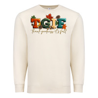 Sandshell tgif thank goodness its fall Premium Sweatshirt - CowGirlArtShop