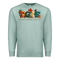 Seafoam tgif thank goodness its fall Premium Sweatshirt - CowGirlArtShop