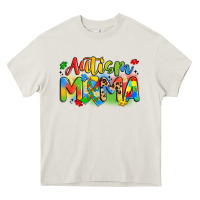 Cream autism mama Heavy Core Tee - Artiststas