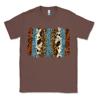 Chestnut tool leather leopard cowhide backround Classic Tee - RanaPortraitStore