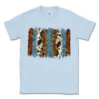 Dusty Blue tool leather leopard cowhide backround Classic Tee - RanaPortraitStore
