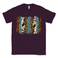 Plum tool leather leopard cowhide backround Classic Tee - RanaPortraitStore