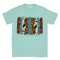 Seafoam tool leather leopard cowhide backround Classic Tee - RanaPortraitStore