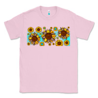 Bubblegum Pink leopard sunflower gemstone Classic Tee - JahusDesignShop