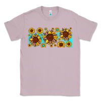 Lilac leopard sunflower gemstone Classic Tee - JahusDesignShop