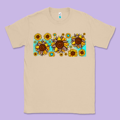 Leopard Sunflower Gemstone Classic Tee Designed By Jahusdesignshop