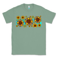 Sage leopard sunflower gemstone Classic Tee - JahusDesignShop