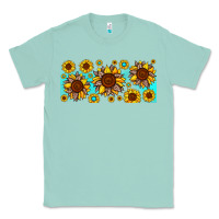 Seafoam leopard sunflower gemstone Classic Tee - JahusDesignShop