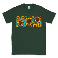 Sports Green leopard sunflower gemstone Classic Tee - JahusDesignShop