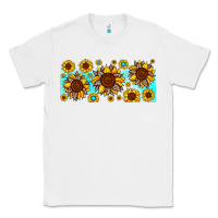 White leopard sunflower gemstone Classic Tee - JahusDesignShop