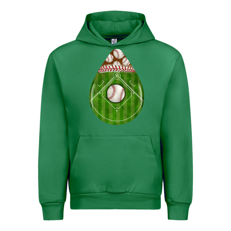 Baseball And Western Roses Teardrop Urban Hoodie by BundleAndBundleShop | Teevron