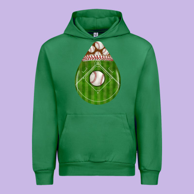 Baseball And Western Roses Teardrop Urban Hoodie Designed By Bundleandbundleshop