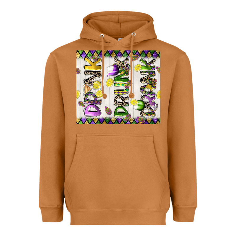 Drink Drunk Drank Tumbler 3 Heavyweight Hoodie by CowGirlArtShop | Teevron