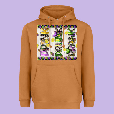Drink Drunk Drank Tumbler 3 Heavyweight Hoodie Designed By Cowgirlartshop