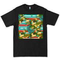 Black camouflage serape gemstone seamless pattern Premium Tee - BundleAndBundleShop