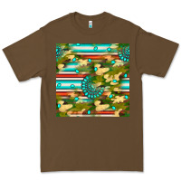 Cacao camouflage serape gemstone seamless pattern Premium Tee - BundleAndBundleShop
